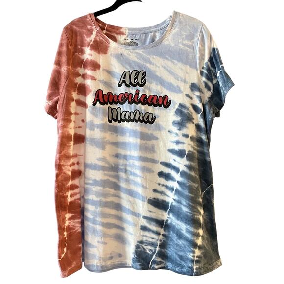 Lane Bryant Classic Short-Sleeve All American Mama Graphic Tee size 14/16 - Picture 1 of 6